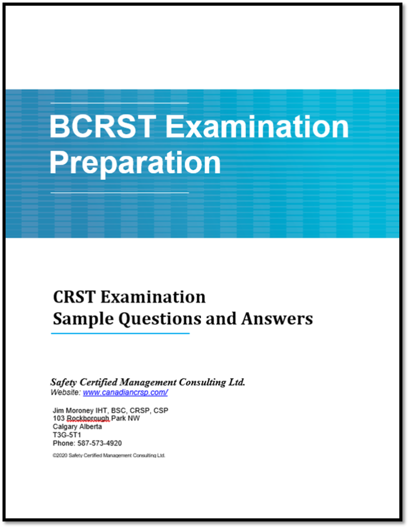 ***FREE*** CRST Sample Questions - Canadian Safety Exam Prep